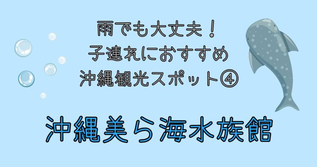 雨でも大丈夫!子連れにおすすめ沖縄観光スポット④ 沖縄美ら海水族館